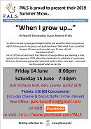When I Grow Up Flyer